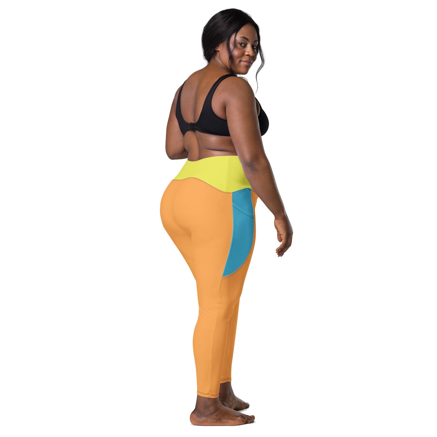 Bad Gal Crossover leggings with pockets