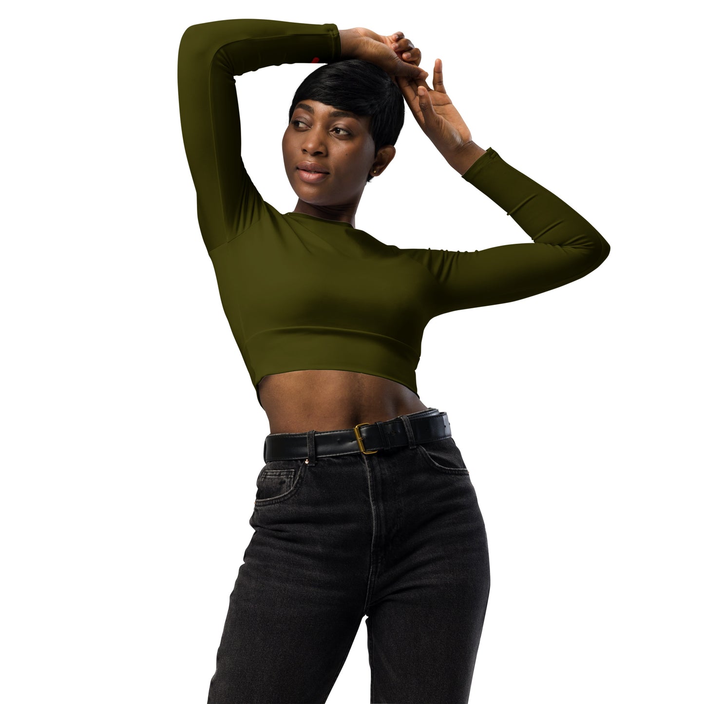 Sunkissed Baddie Basics Set - long-sleeve crop top