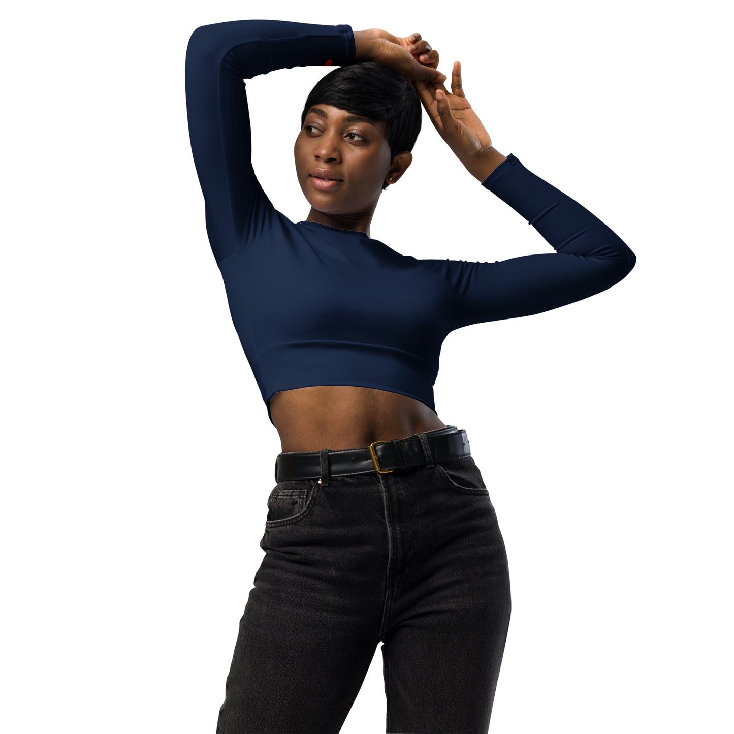 Sunkissed Baddie Basics Set - long-sleeve crop top