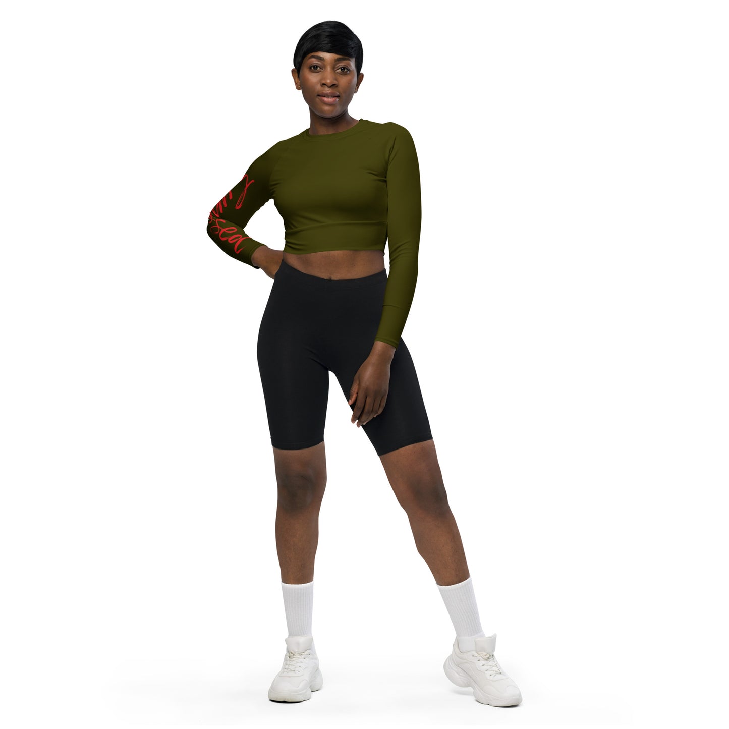 Sunkissed Baddie Basics Set - long-sleeve crop top