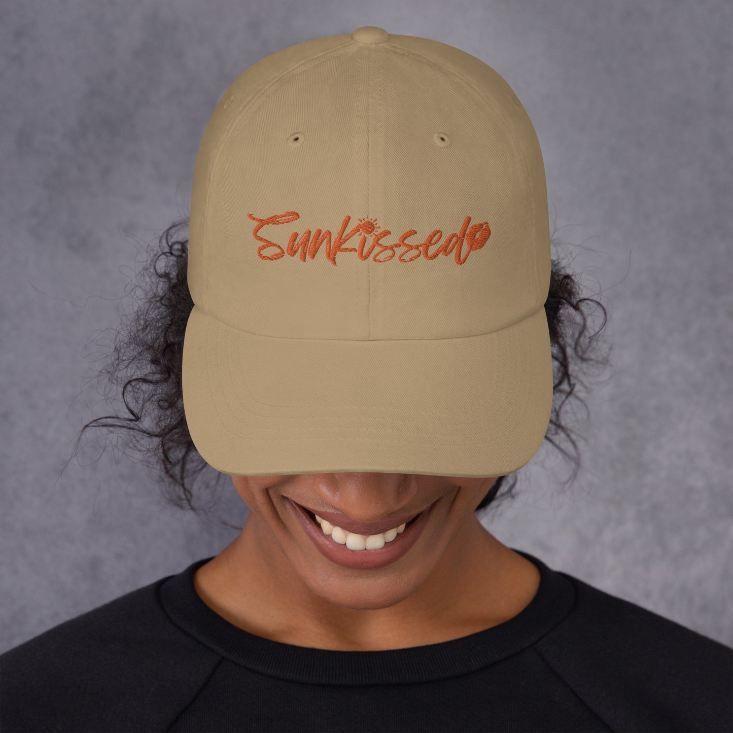 Sunkissed Orange Dad hat