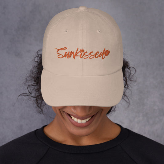 Sunkissed Orange Dad hat