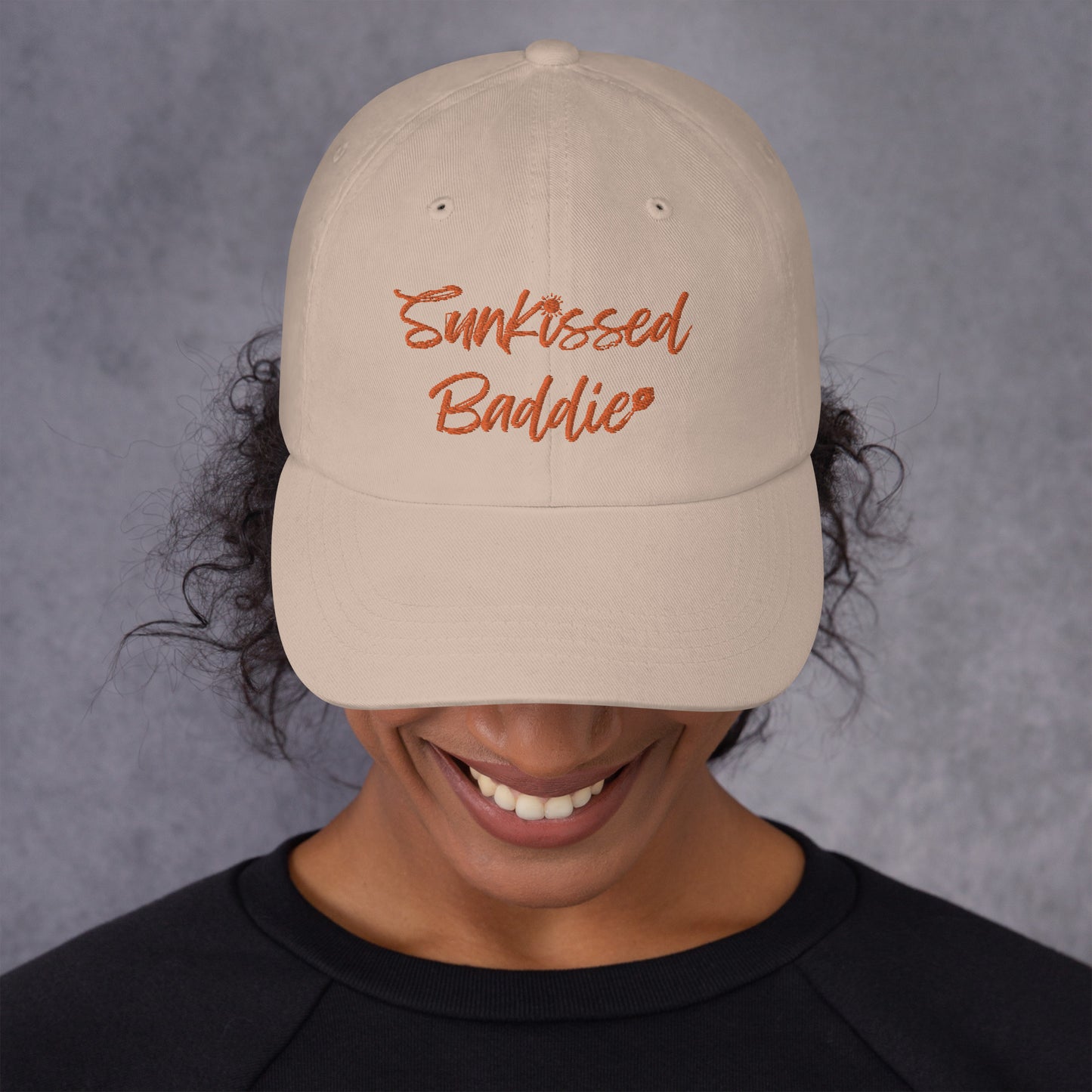 Sunkissed Baddie Orange Dad hat