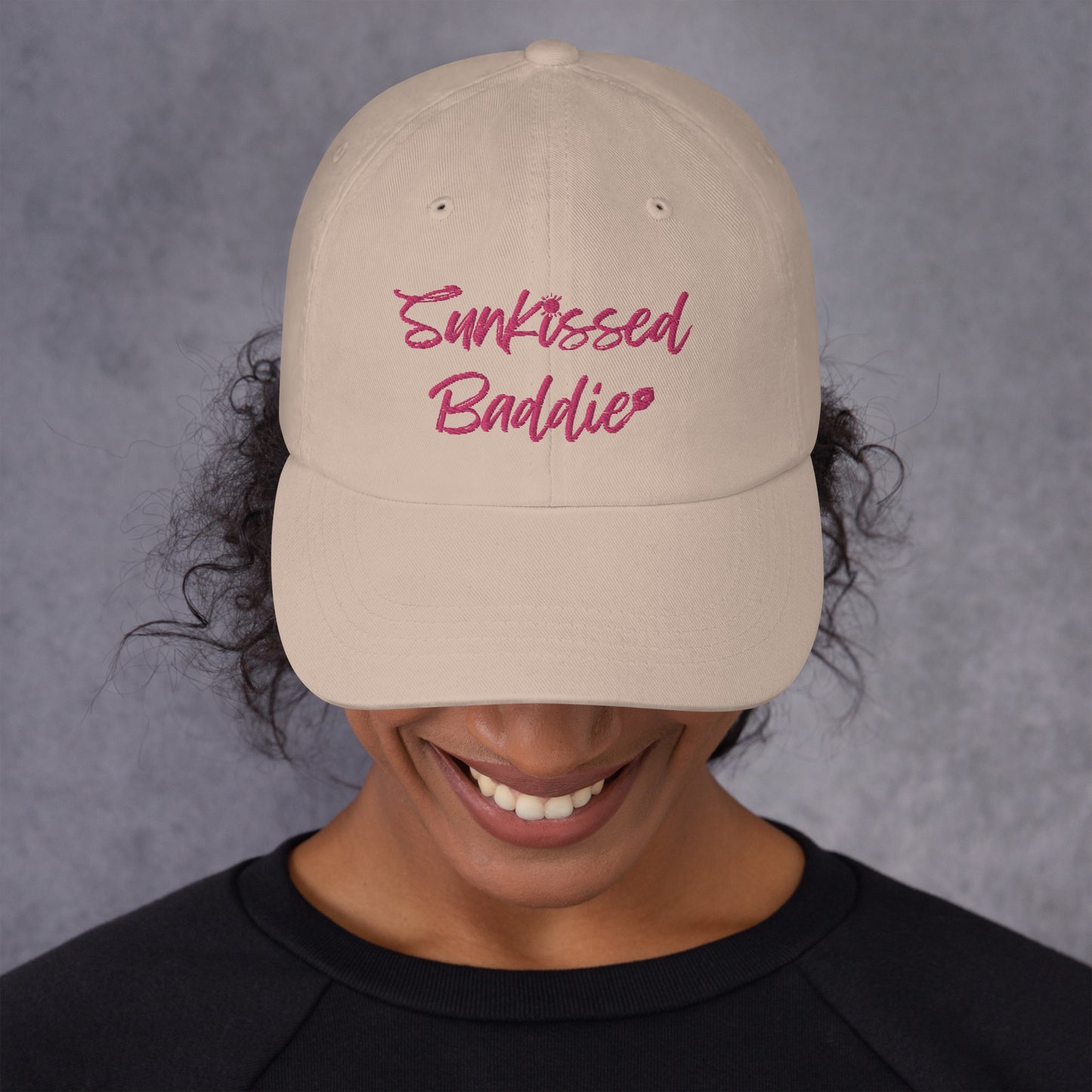 Sunkissed Baddie Pink Dad hat