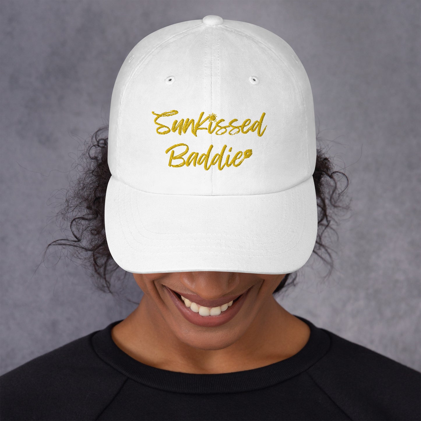 Sunkissed Baddie Yellow Dad hat