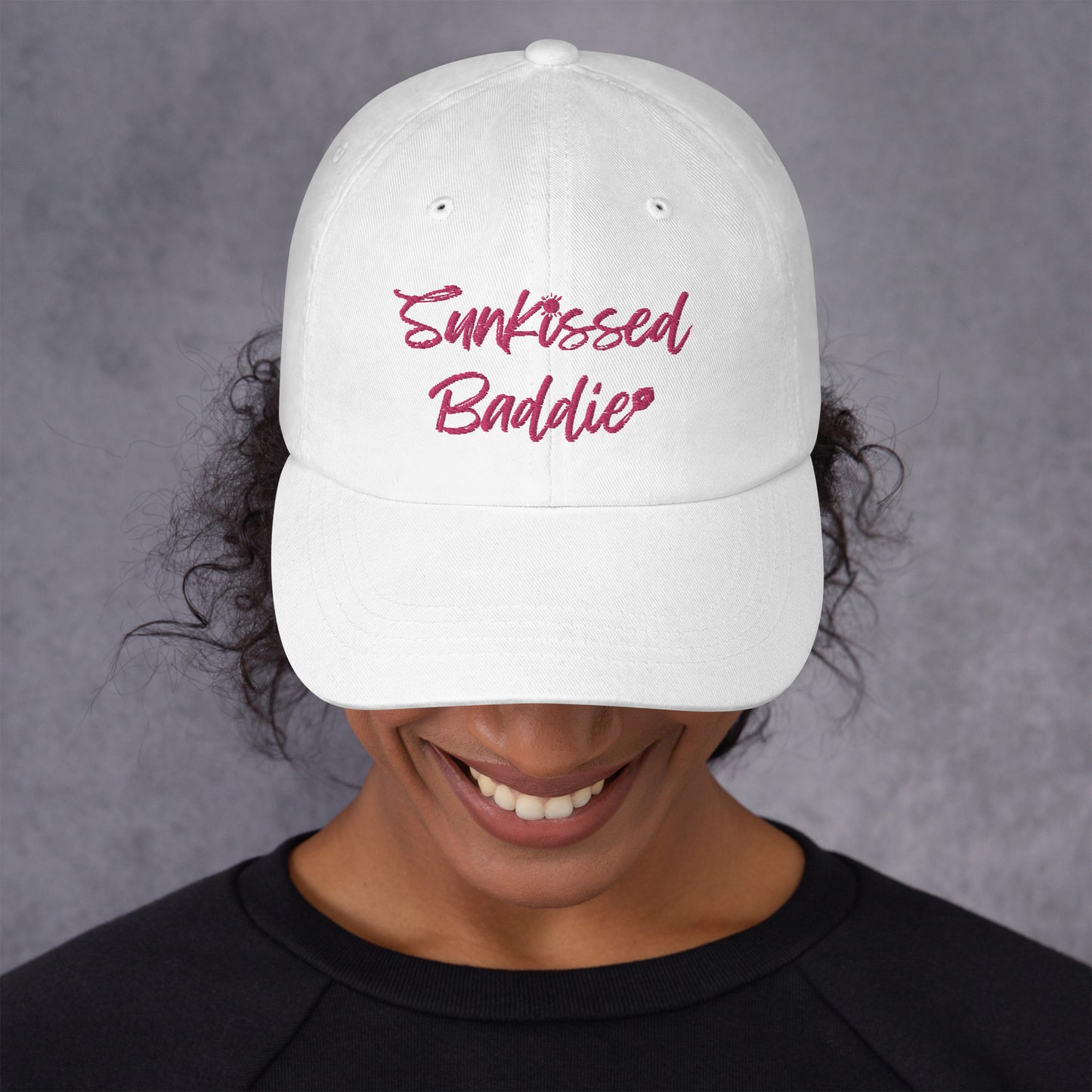 Sunkissed Baddie Pink Dad hat