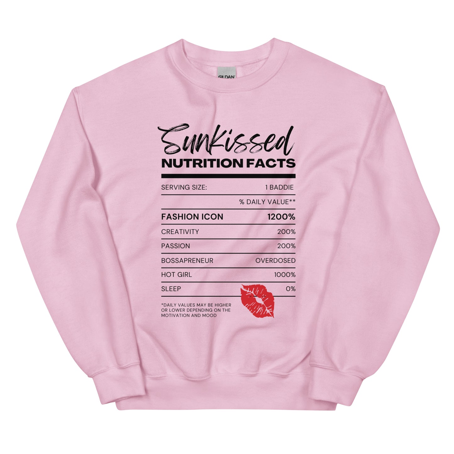 Sunkissed Nutrition Facts Sweatshirt