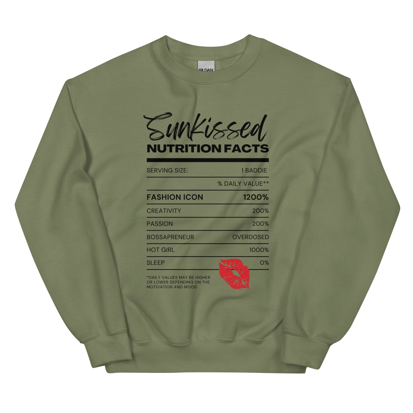 Sunkissed Nutrition Facts Sweatshirt