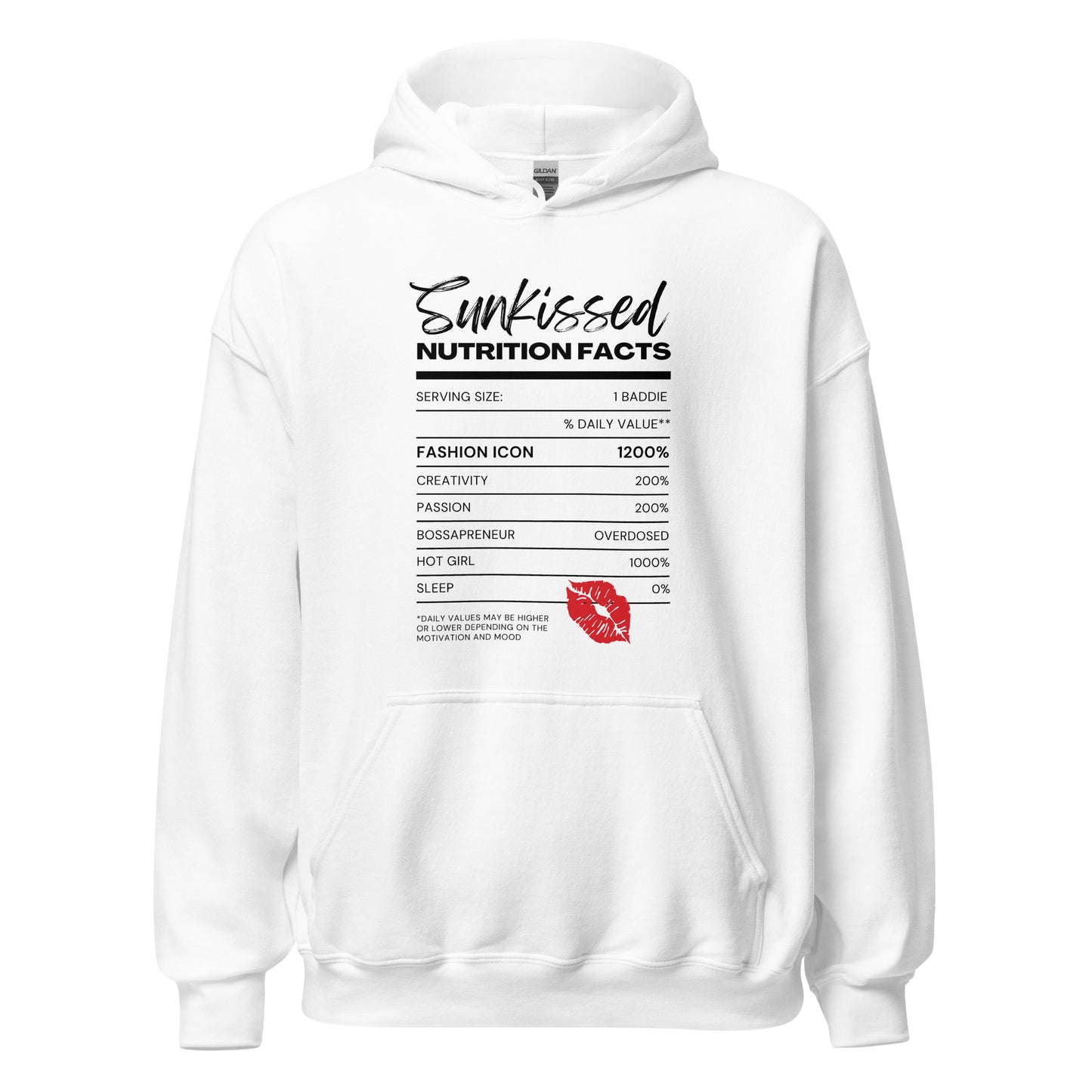 Sunkissed Nutrition Facts Hoodie